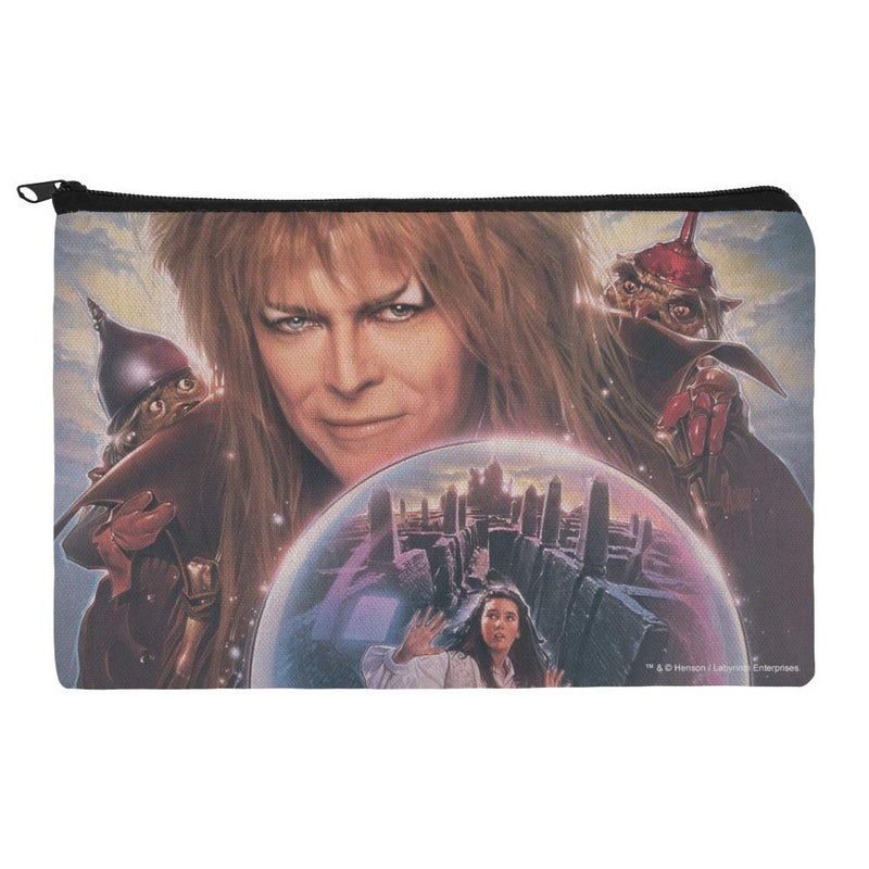 GRAPHICS & MORE Labyrinth Crystal Ball Goblin King Jareth David Bowie Makeup Cosmetic Bag Organizer Pouch - Image 1